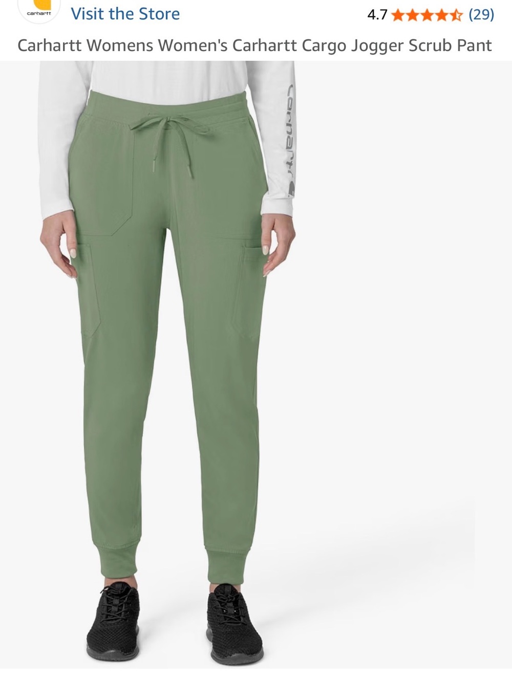 Carhartt Women's Olive Green Cargo Jogger Pants